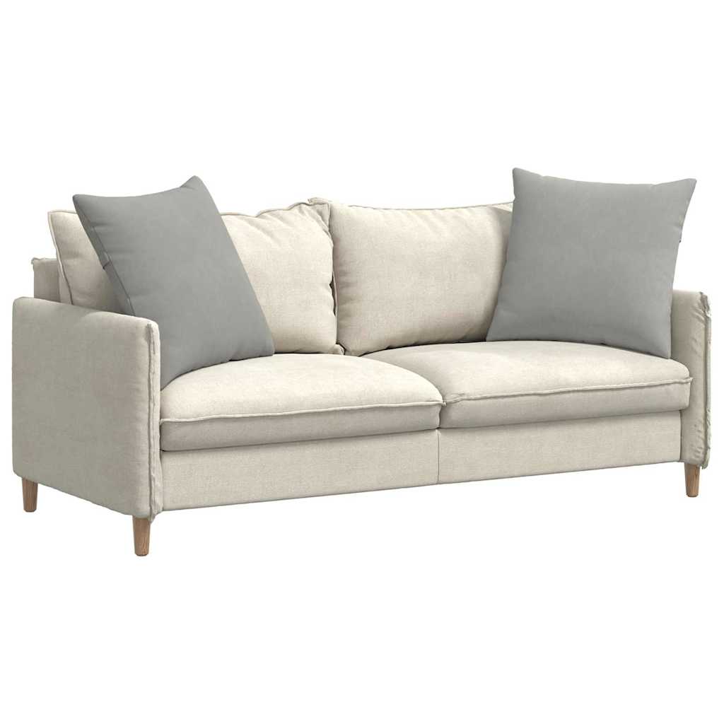 Cuscini da Divano 2 pz Tessuto Grigio chiaro 80 x 80 cm