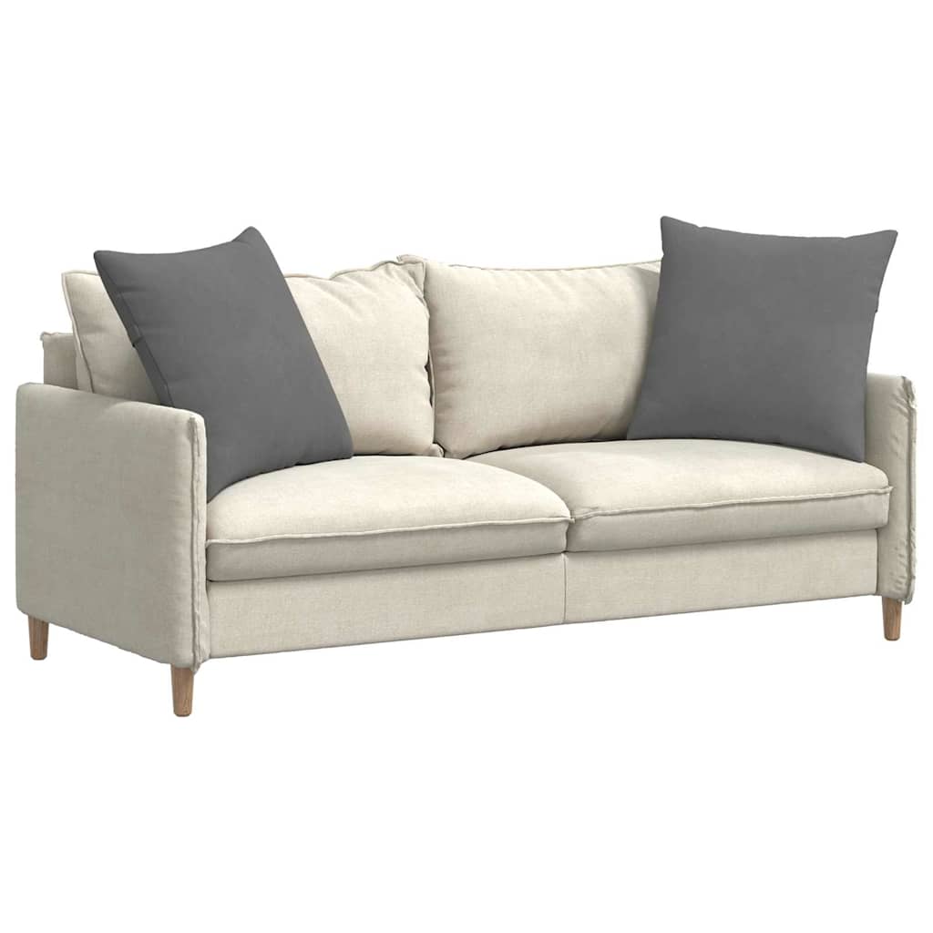 Cuscini da Divano 2 pz Tessuto Grigio scuro 80 x 80 cm
