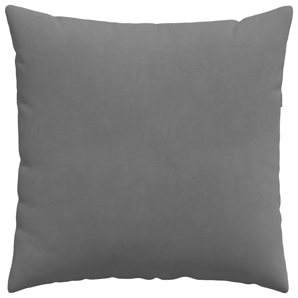 Cuscini da Divano 2 pz Tessuto Grigio scuro 80 x 80 cm