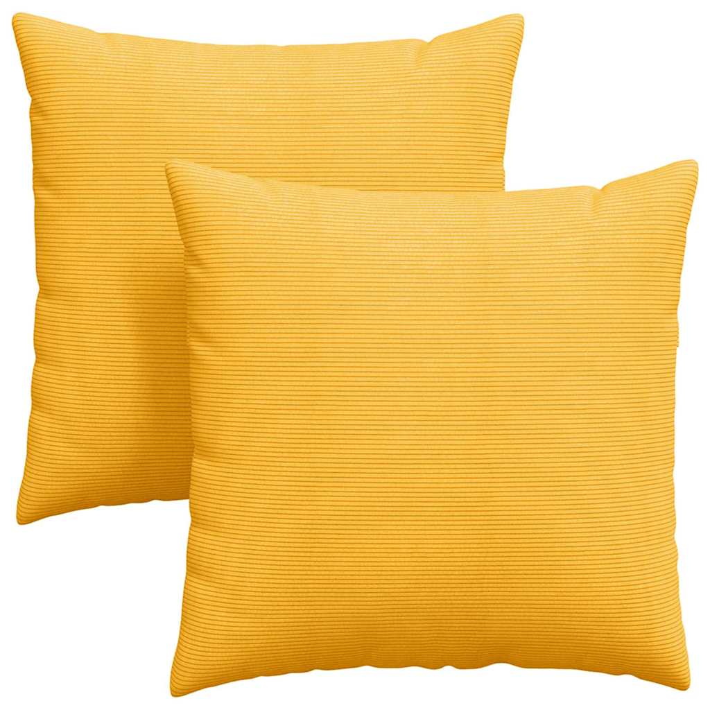 Cuscini da Divano 2 pcs Giallo Chiaro 80 x 80 cm