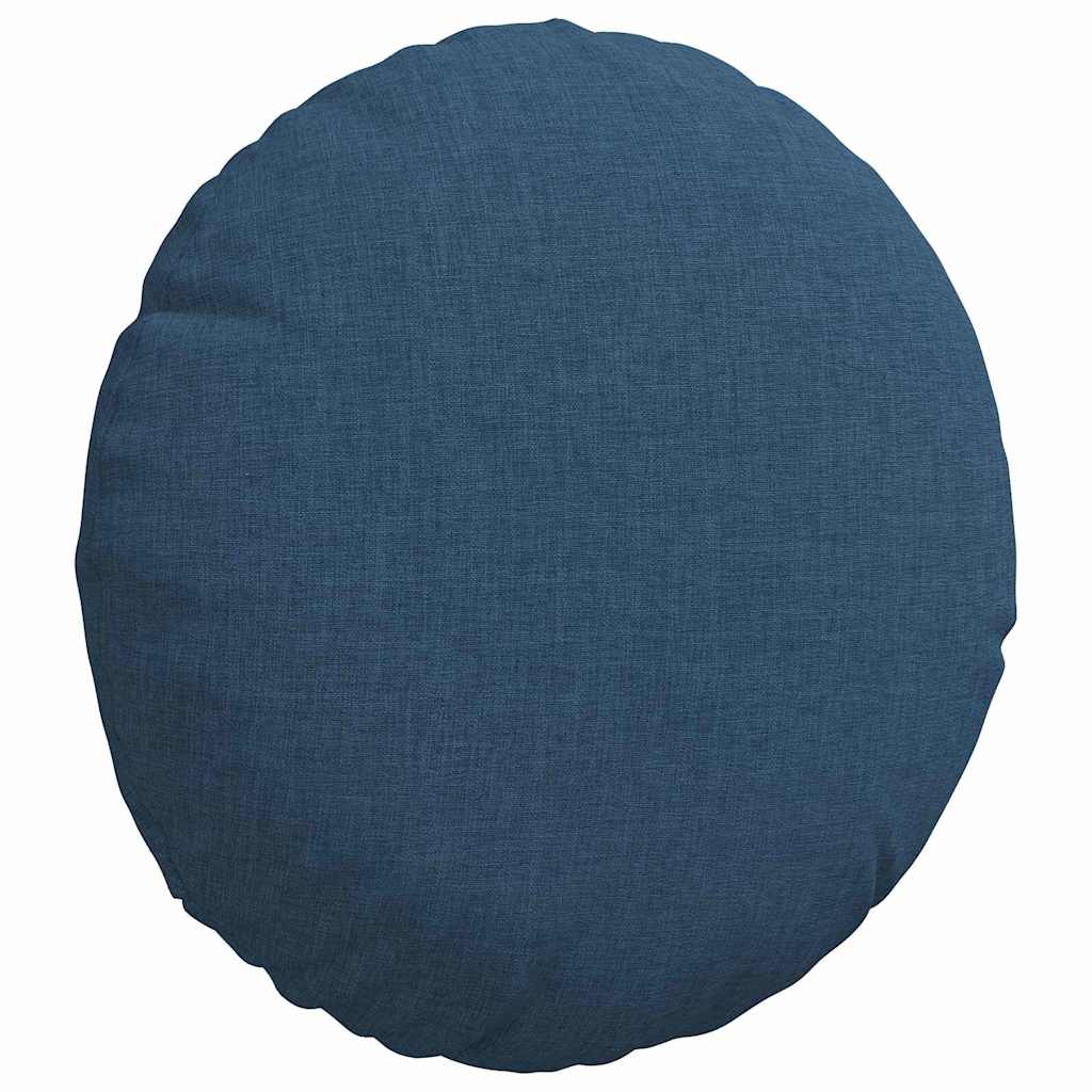 Cuscini per Seduta 2 pz Tessuto Blu Ø30 x 13 cm