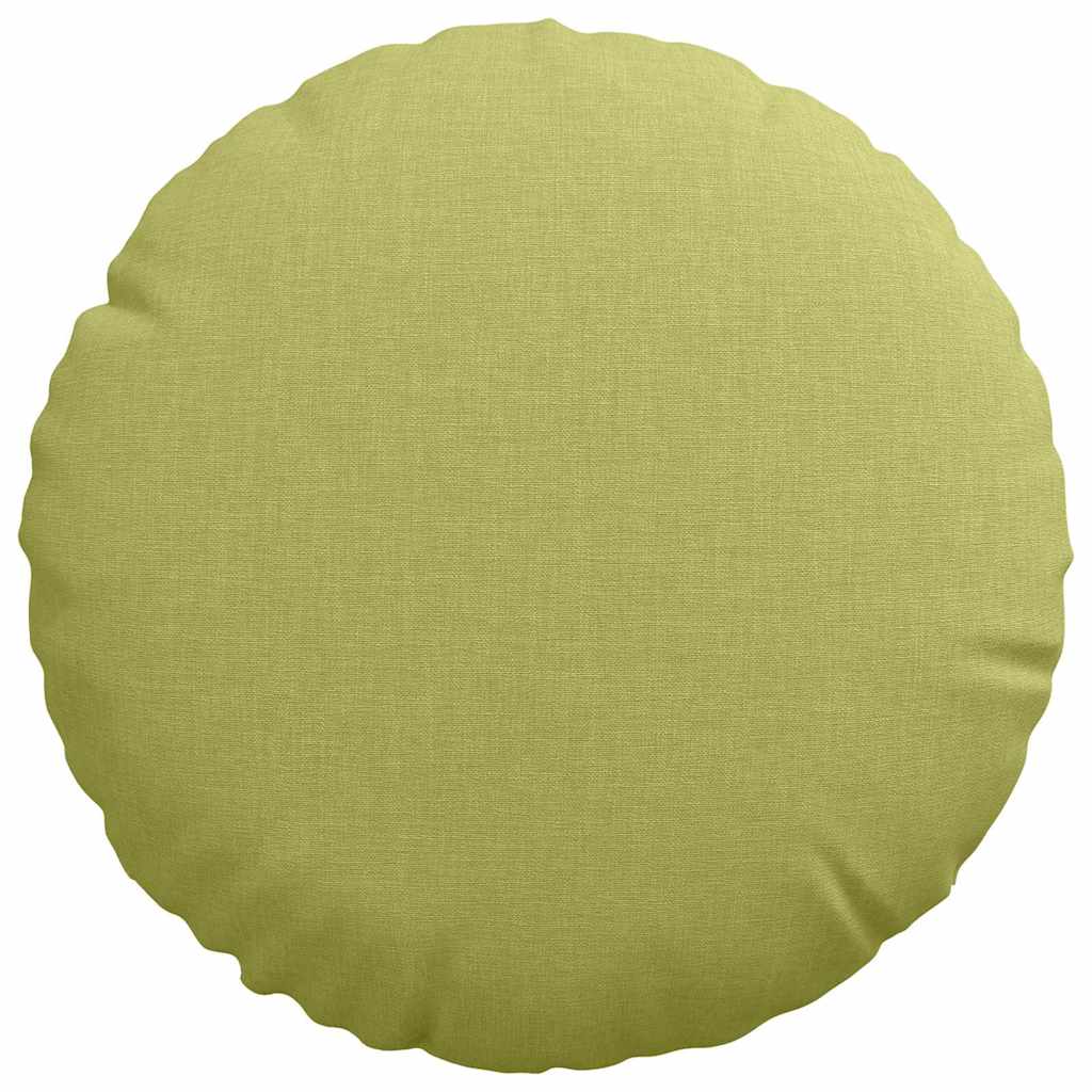 Cuscini per Seduta 2 pz Tessuto Verde chiaro Ø30 x 13 cm