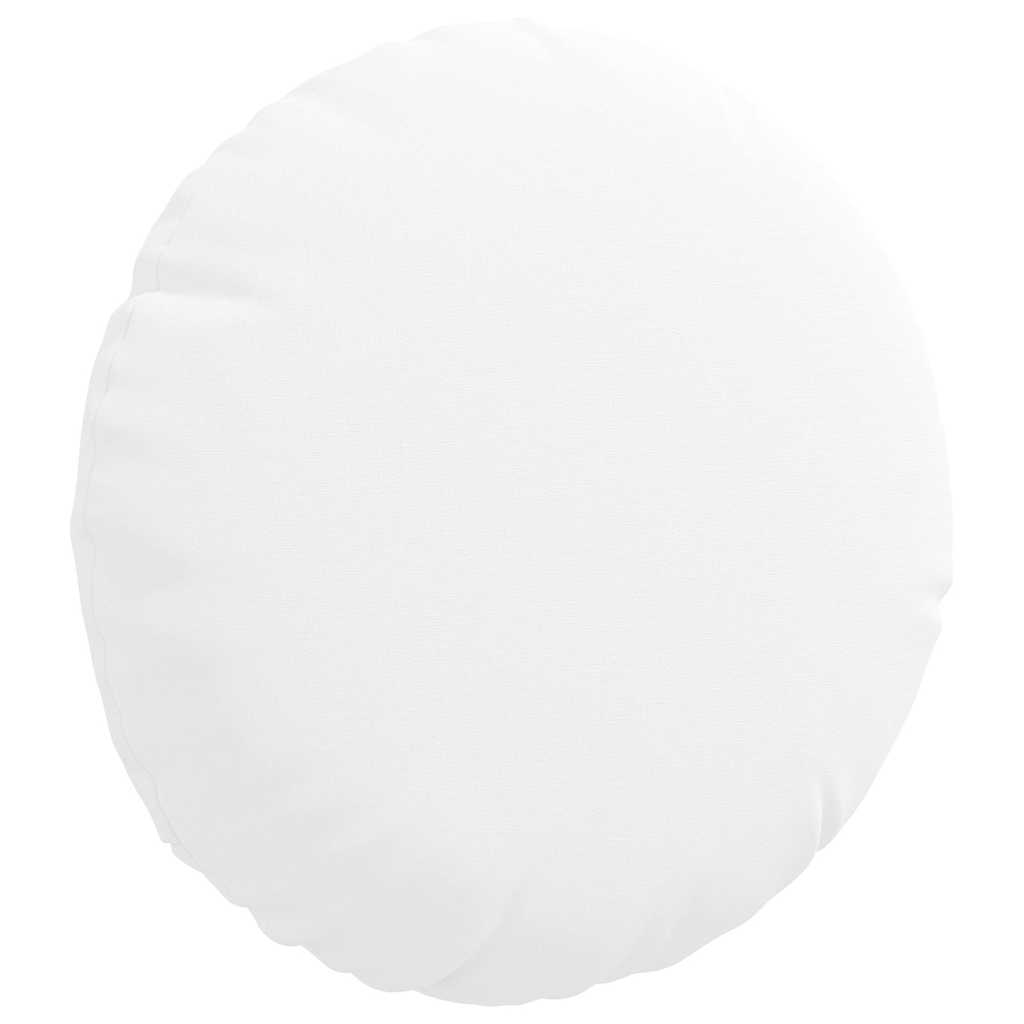 Cuscini per Seduta 2 pz Tessuto Bianco Ø30 x 13 cm