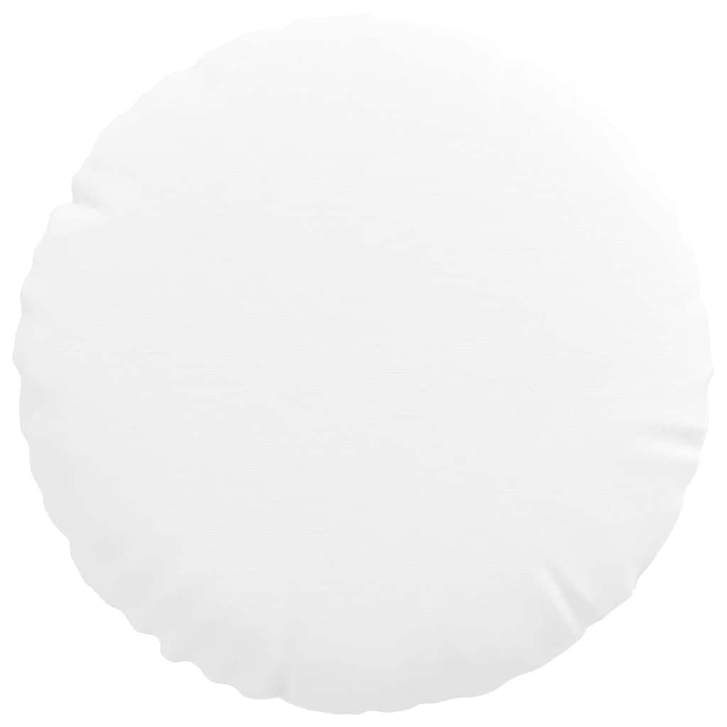 Cuscini per Seduta 2 pz Tessuto Bianco Ø30 x 13 cm