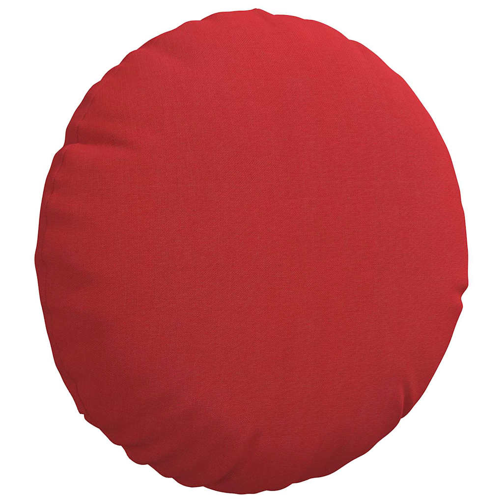 Cuscini per Seduta 2 pz Tessuto Rosso Ø30 x 13 cm