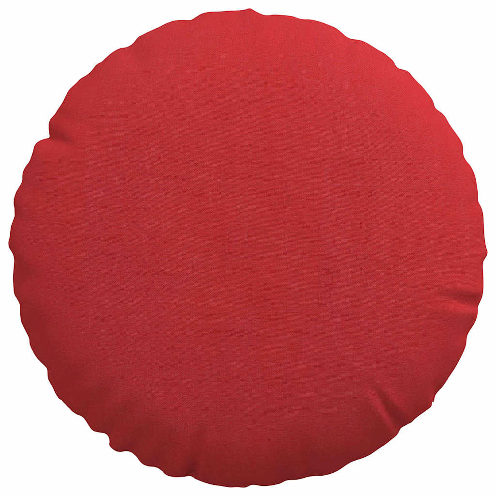 Cuscini per Seduta 2 pz Tessuto Rosso Ø30 x 13 cm