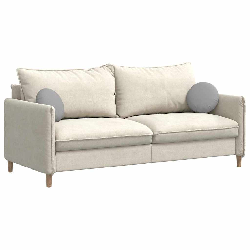 Cuscini per Seduta 2 pz Tessuto Grigio Nuvola Ø30 x 13 cm