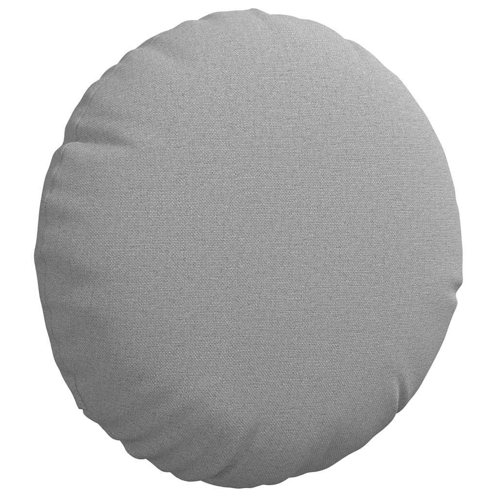 Cuscini per Seduta 2 pz Tessuto Grigio Nuvola Ø30 x 13 cm