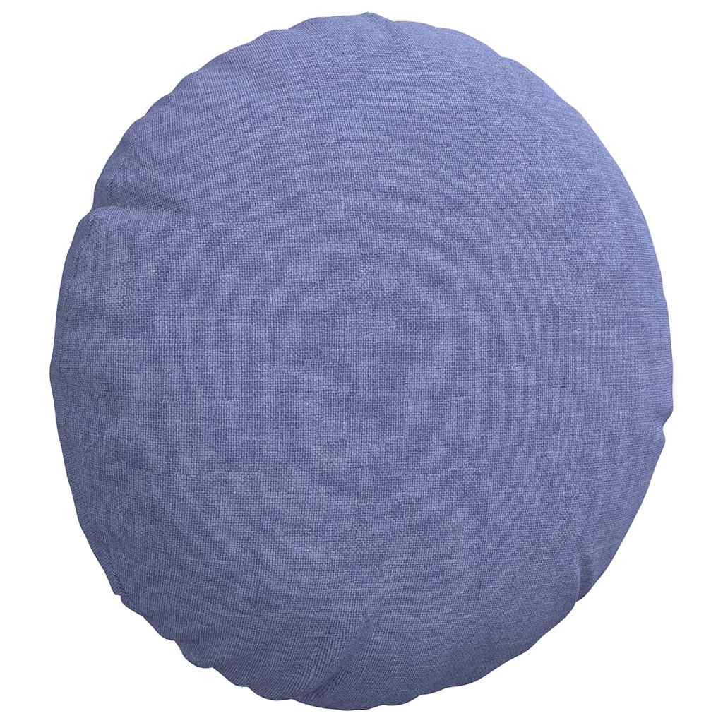 Cuscini per Seduta 2 pz Tessuto Blu jeans Ø30 x 13 cm