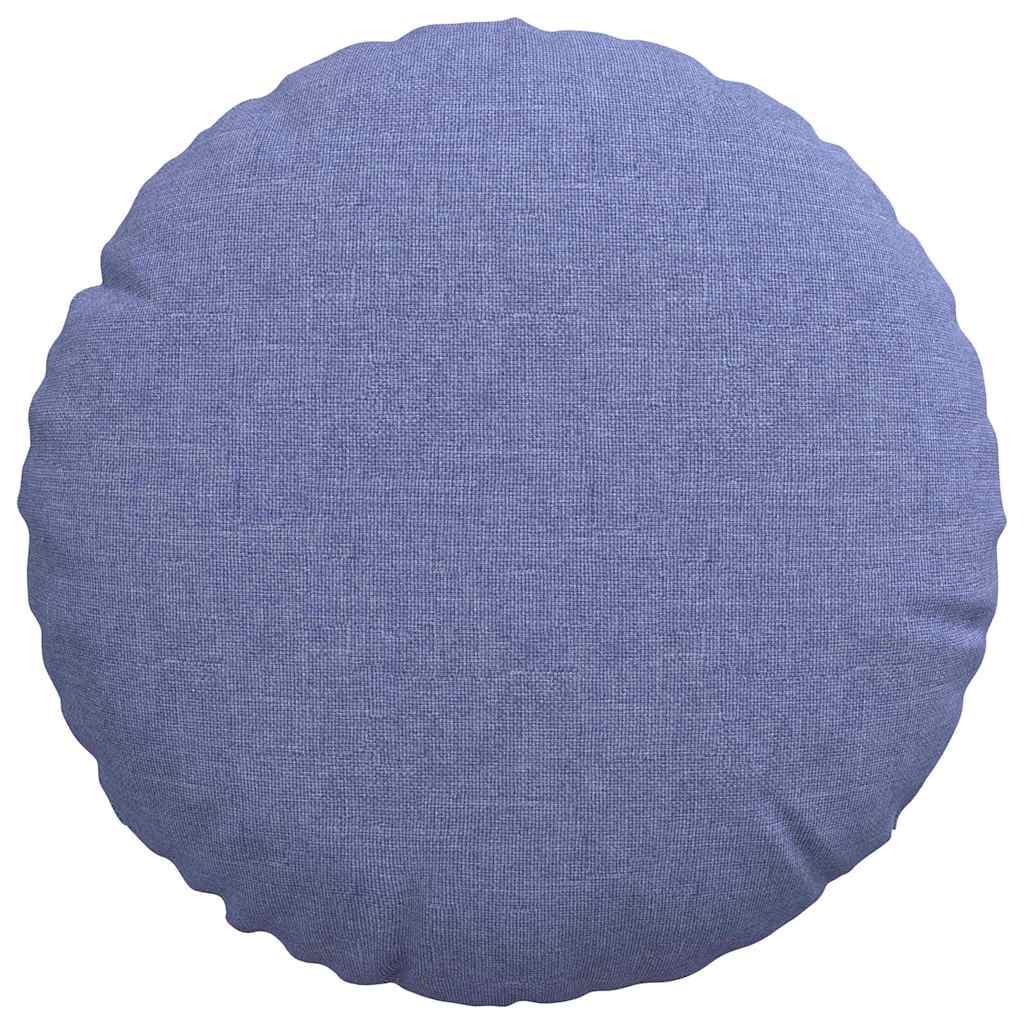 Cuscini per Seduta 2 pz Tessuto Blu jeans Ø30 x 13 cm