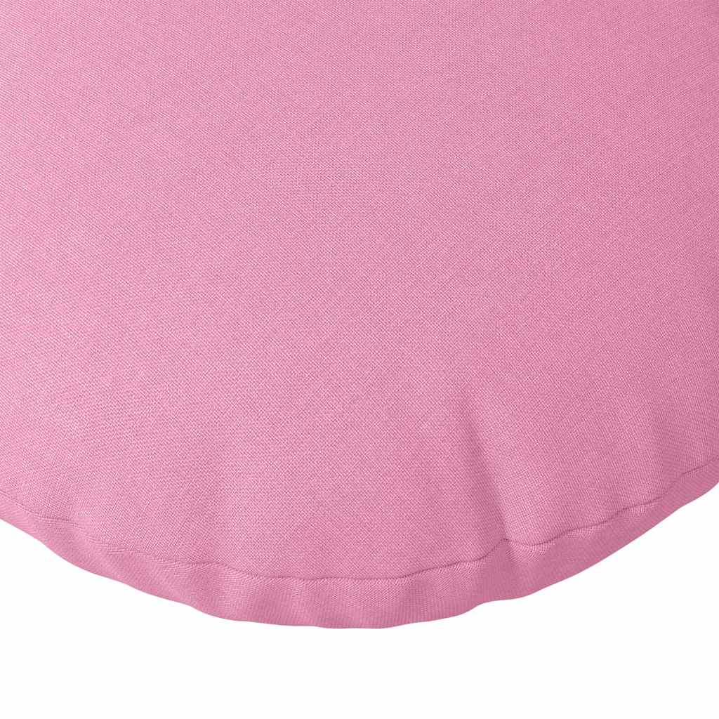 Cuscini per Seduta 2 pz Tessuto Rosa Ø30 x 13 cm