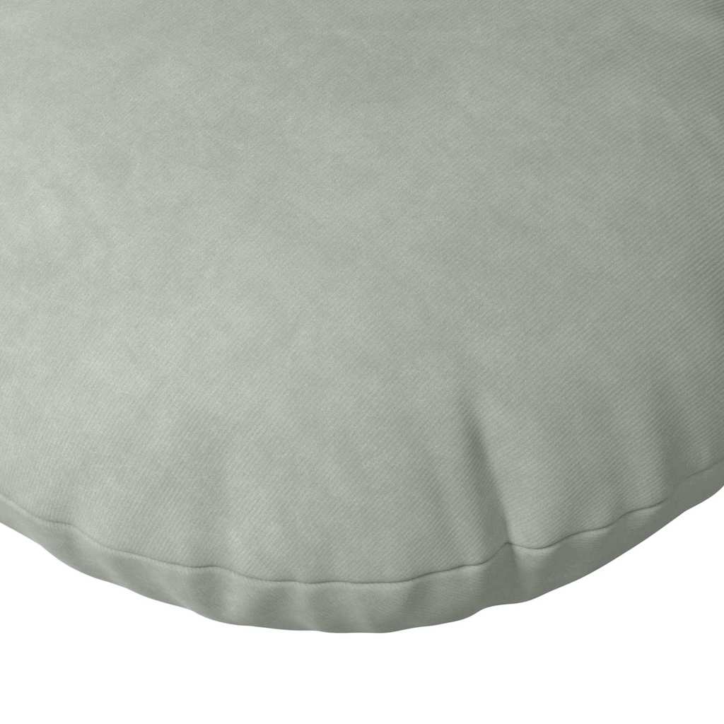 Cuscini per Seduta 2 pz Velluto Grigio chiaro Ø30 x 13 cm