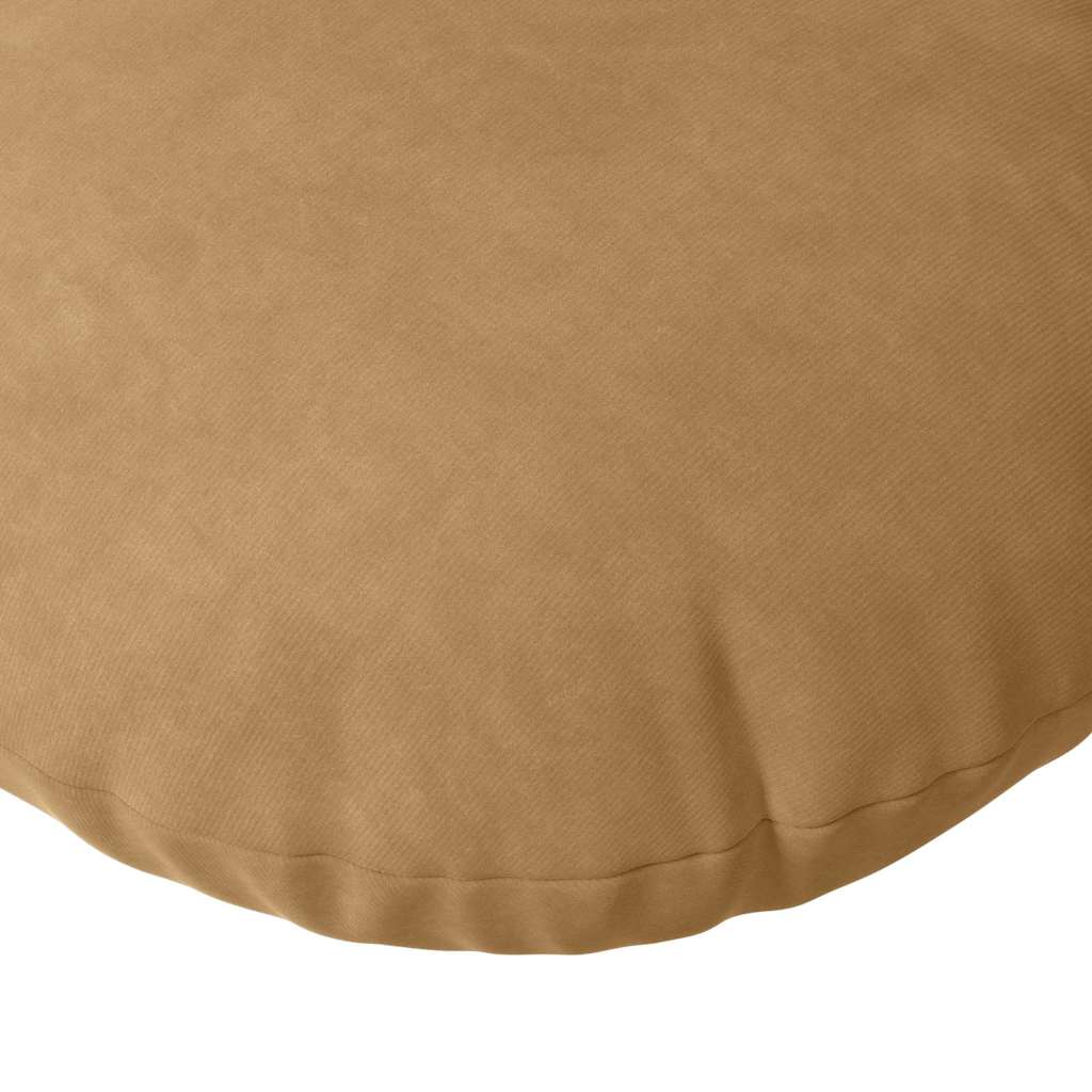 Cuscini per Seduta 2 pz Velluto Marrone Ø30 x 13 cm