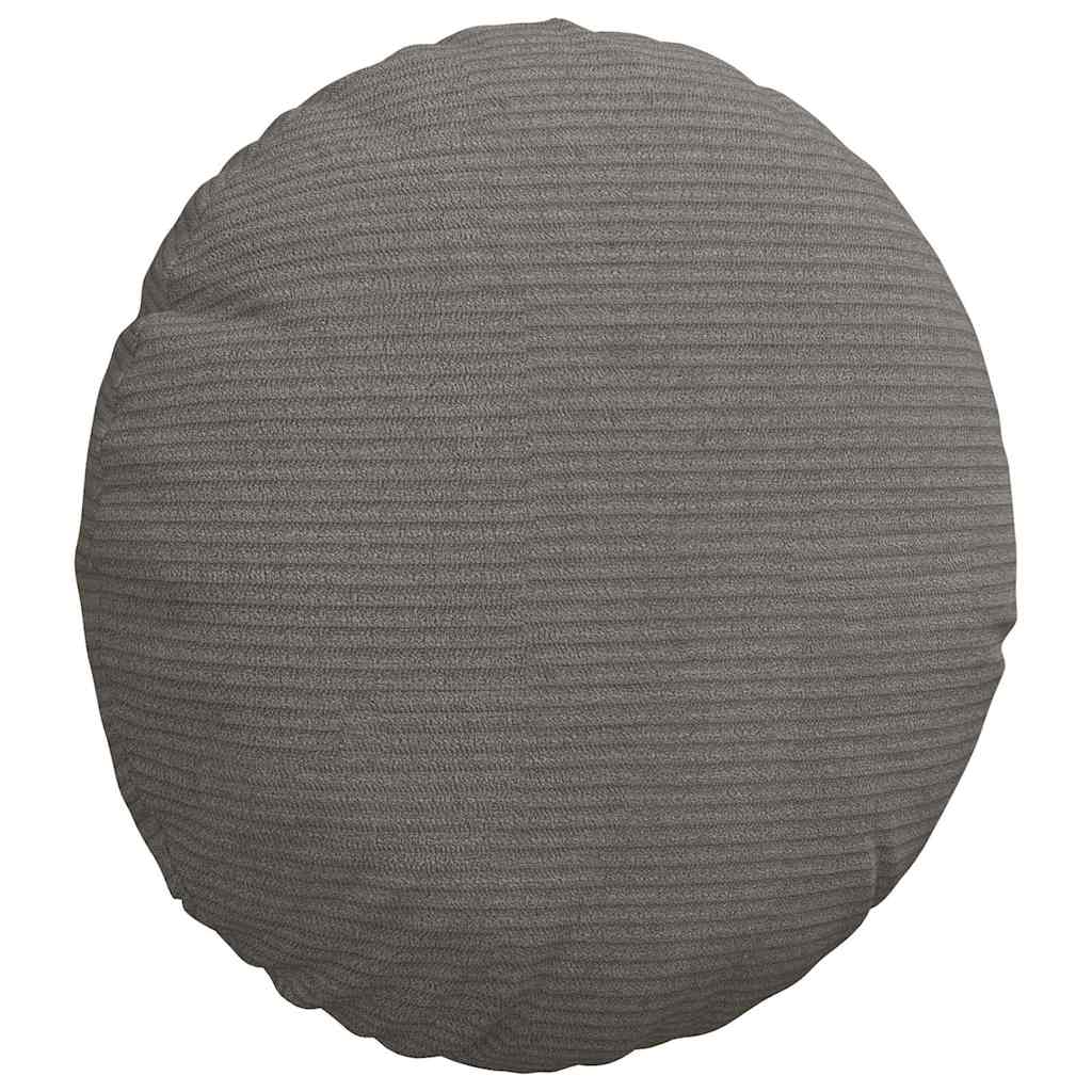Cuscini per Seduta 2 pz Tessuto in Cords Grigio chiaro