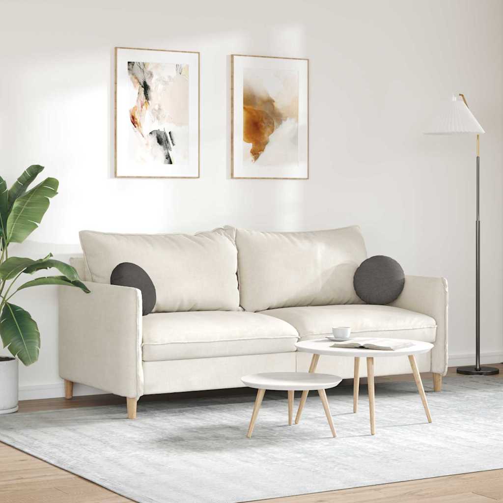 Cuscini per Seduta 2 pz Tessuto in Cords Grigio scuro
