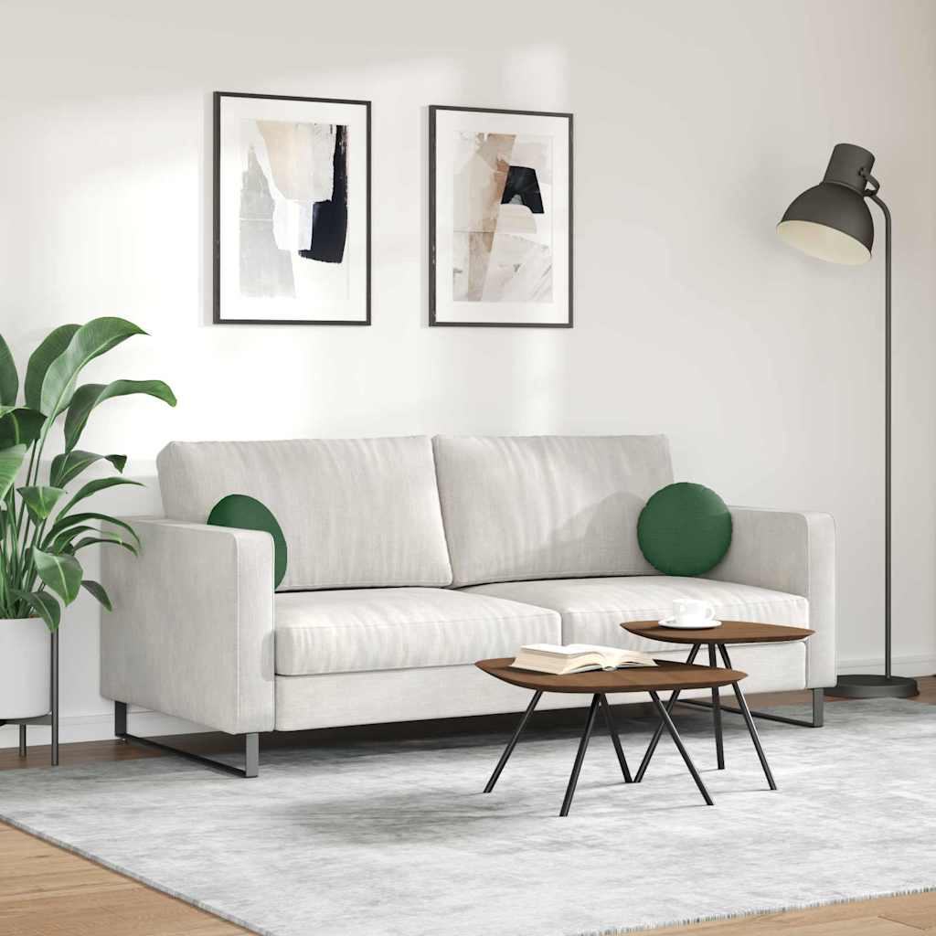 Cuscini per Seduta 2 pz Tessuto in Cords Verde Scuro