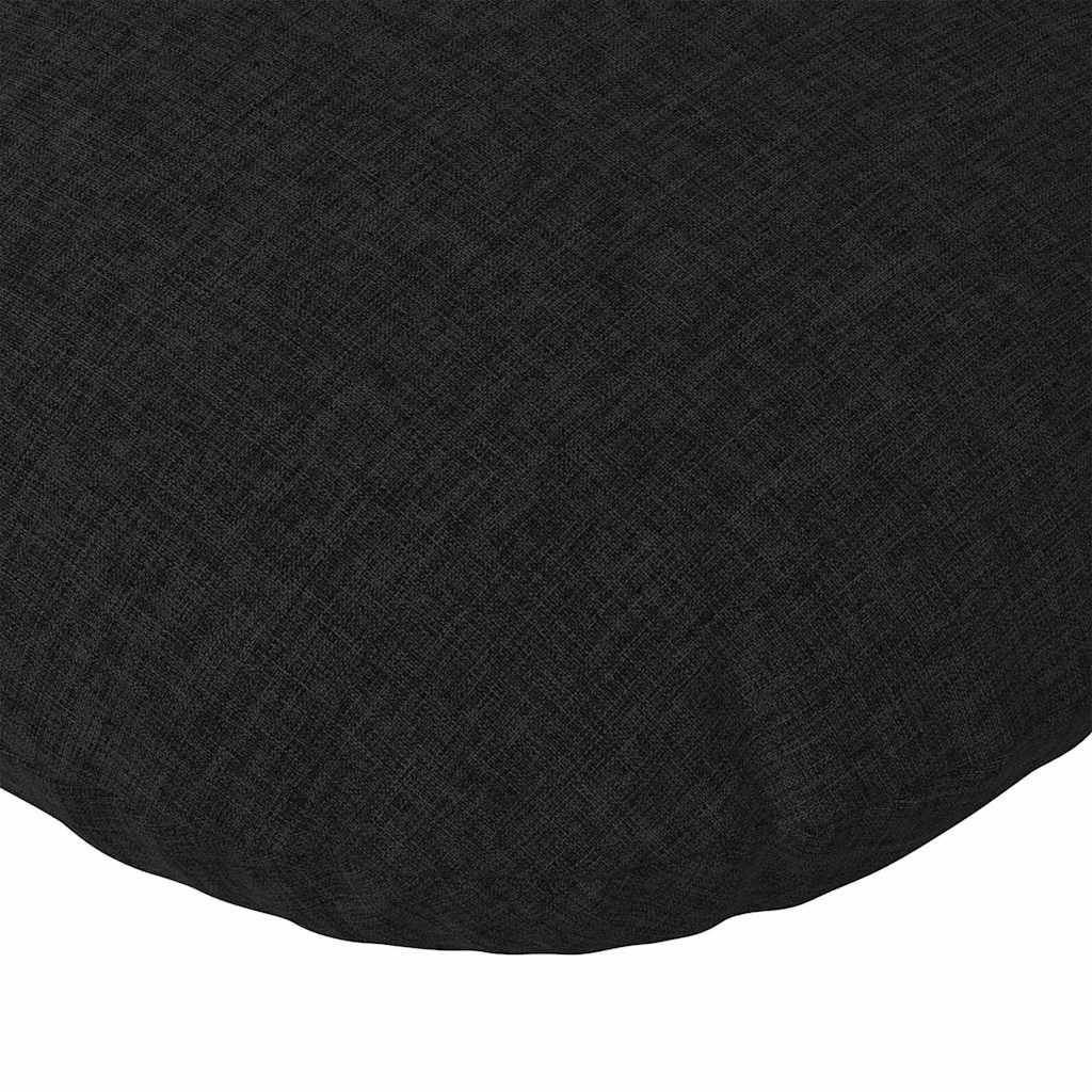 Cuscini per Seduta 2 pz Tessuto Nero Ø40 x 13 cm