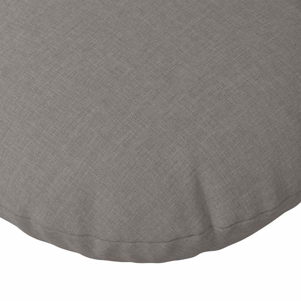 Cuscini per Seduta 2 pz Tessuto Tortora Ø40 x 13 cm