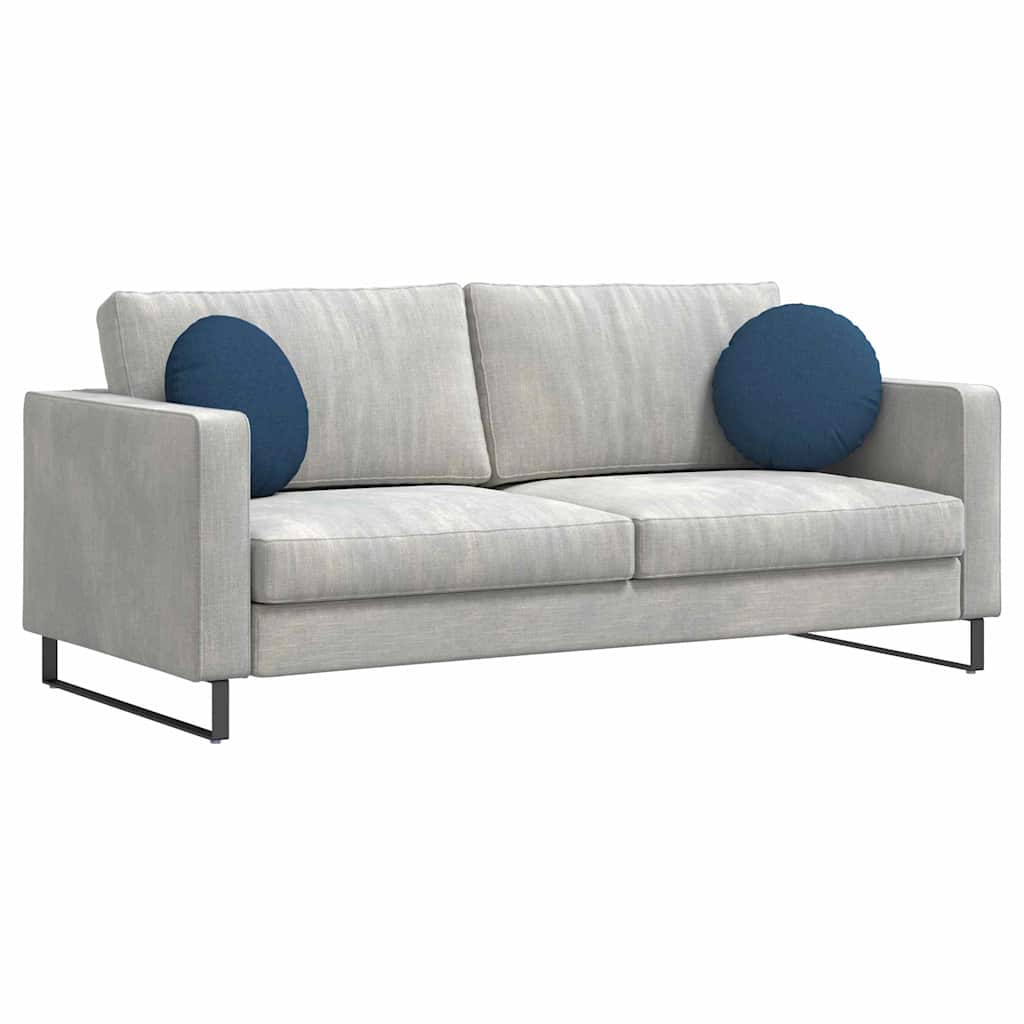 Cuscini per Seduta 2 pz Tessuto Blu Ø40 x 13 cm
