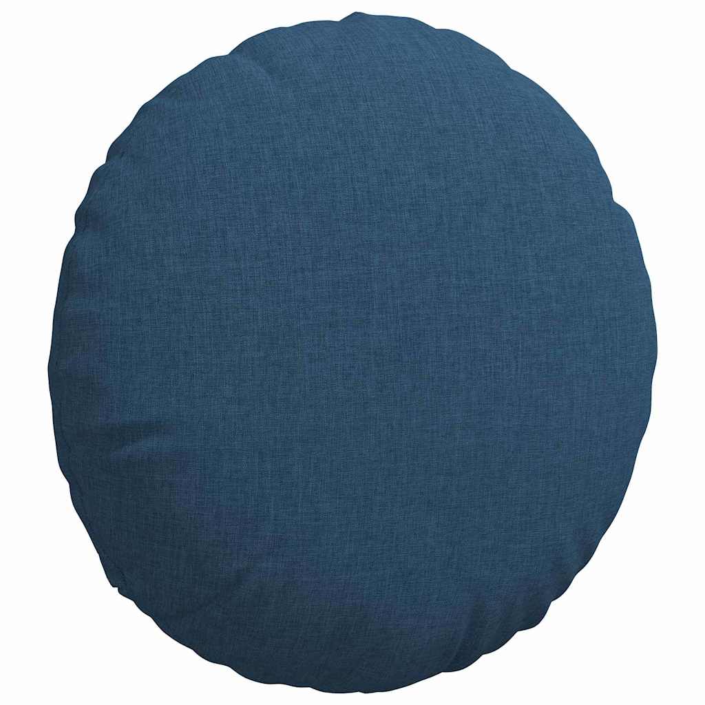 Cuscini per Seduta 2 pz Tessuto Blu Ø40 x 13 cm