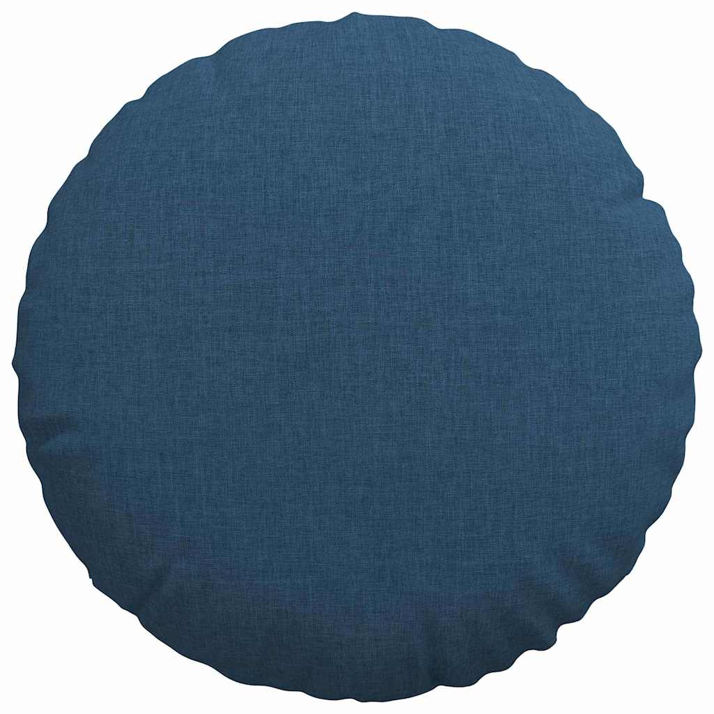 Cuscini per Seduta 2 pz Tessuto Blu Ø40 x 13 cm