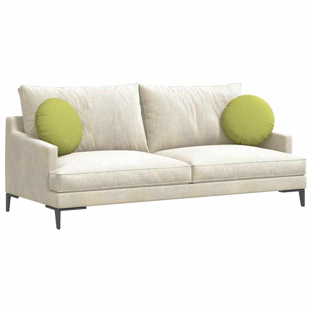 Cuscini per Seduta 2 pz Tessuto Verde chiaro Ø40 x 13 cm