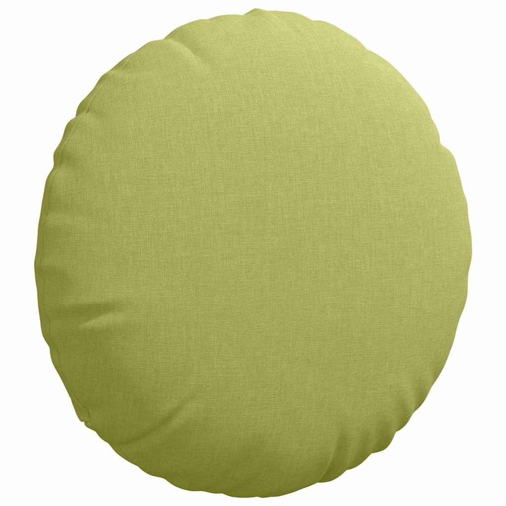 Cuscini per Seduta 2 pz Tessuto Verde chiaro Ø40 x 13 cm