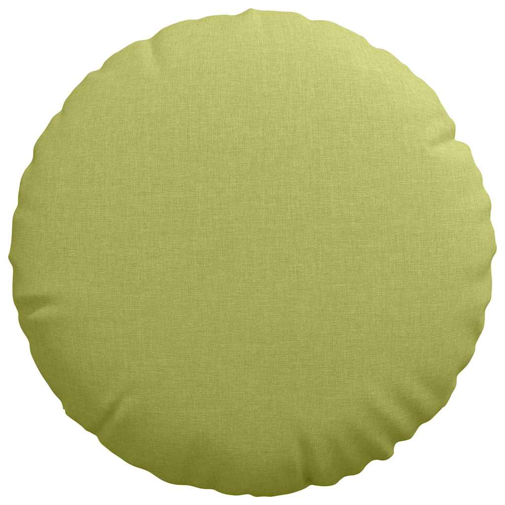 Cuscini per Seduta 2 pz Tessuto Verde chiaro Ø40 x 13 cm