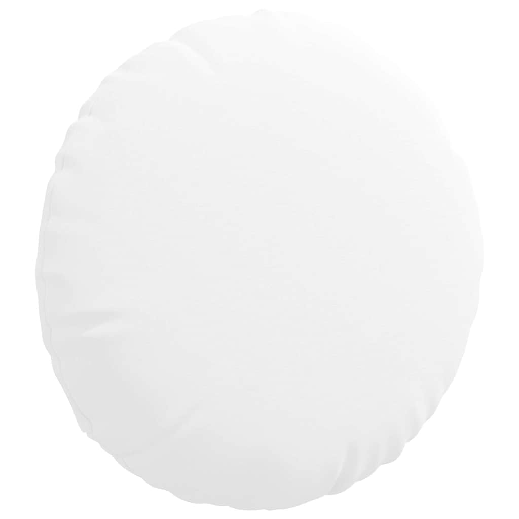 Cuscini per Seduta 2 pz Tessuto Bianco Ø40 x 13 cm