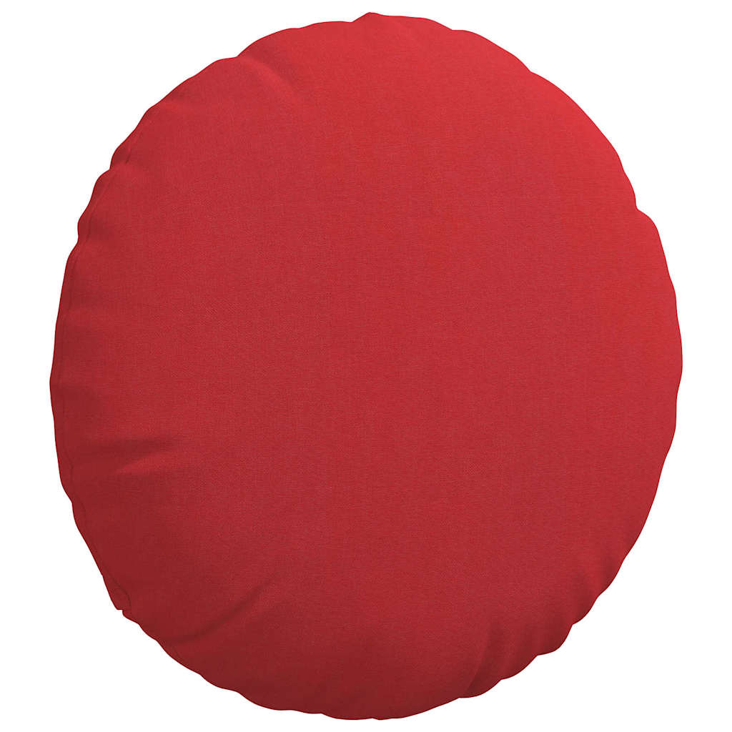 Cuscini per Seduta 2 pz Tessuto Rosso Ø40 x 13 cm
