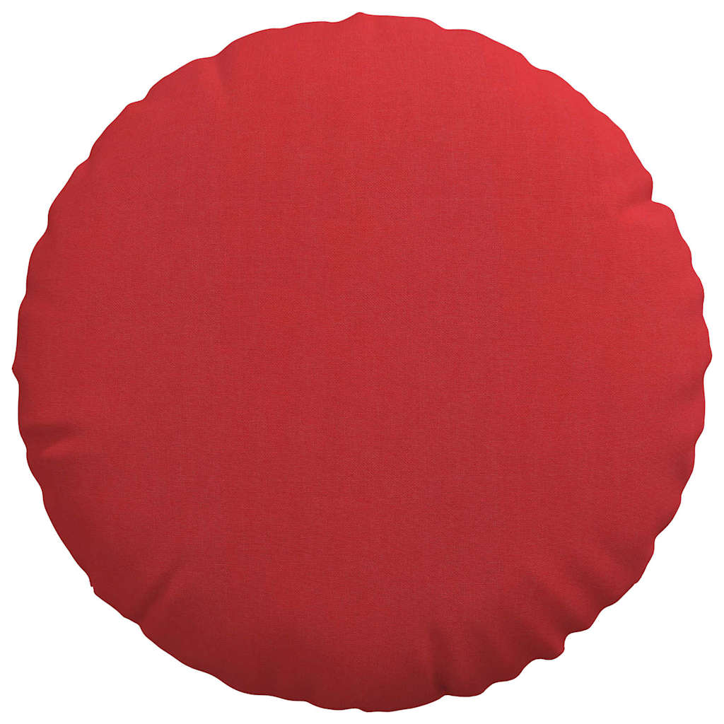 Cuscini per Seduta 2 pz Tessuto Rosso Ø40 x 13 cm