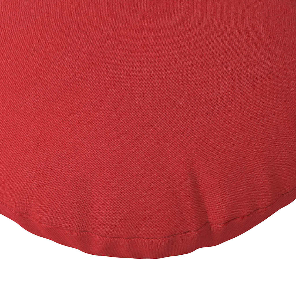 Cuscini per Seduta 2 pz Tessuto Rosso Ø40 x 13 cm