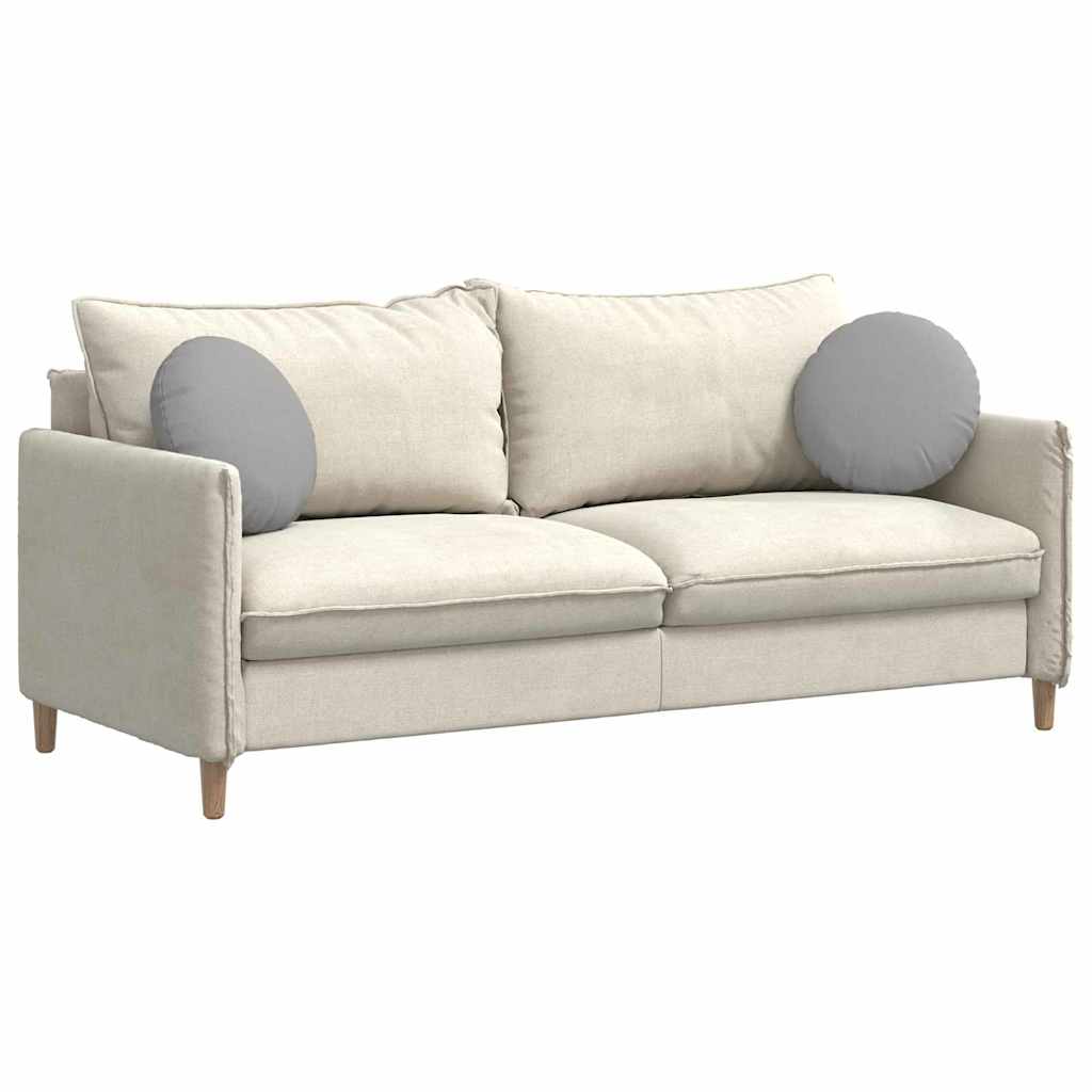 Cuscini per Seduta 2 pz Tessuto Grigio Nuvola Ø40 x 13 cm