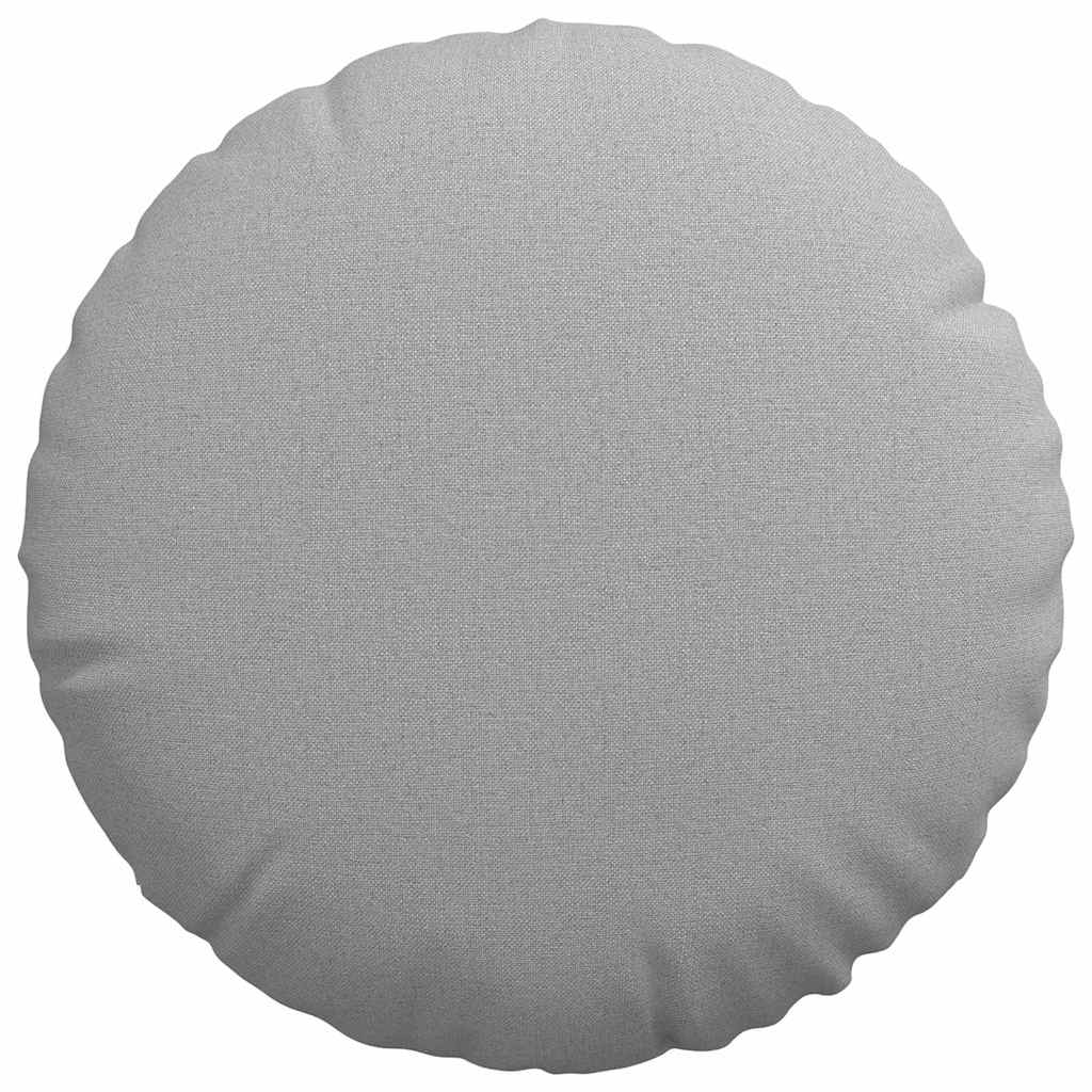Cuscini per Seduta 2 pz Tessuto Grigio Nuvola Ø40 x 13 cm