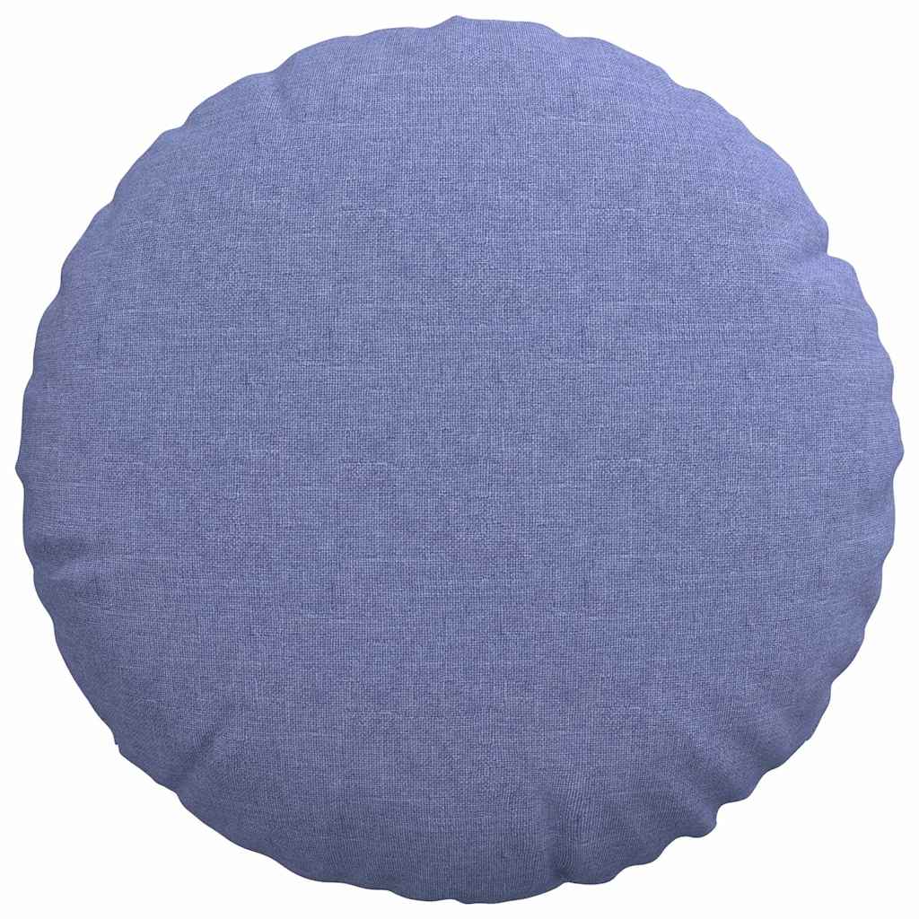 Cuscini per Seduta 2 pz Tessuto Blu jeans Ø40 x 13 cm