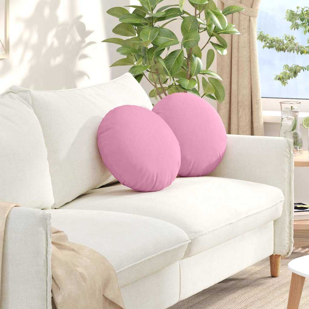 Cuscini per Seduta 2 pz Tessuto Rosa Ø40 x 13 cm