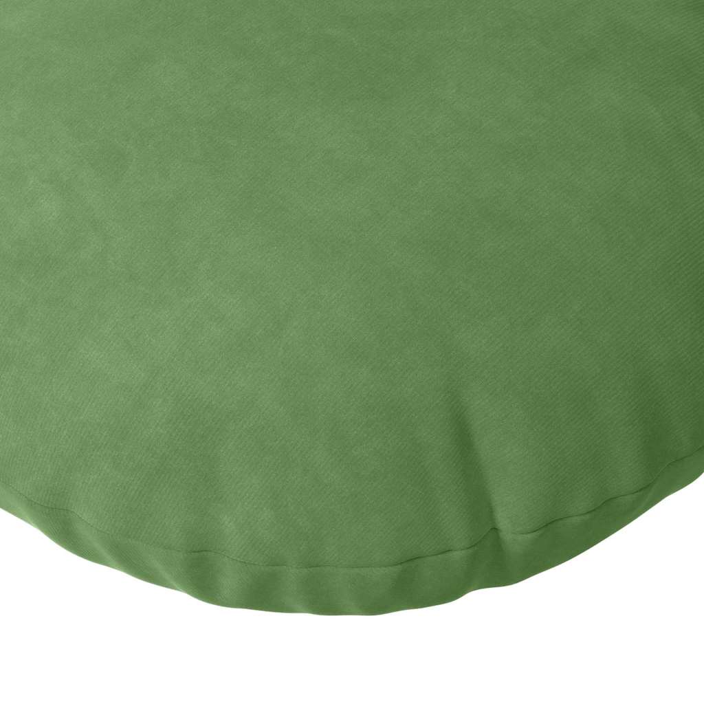 Cuscini per Seduta 2 pcs Verde chiaro Ø 40 x 13 cm Velluto