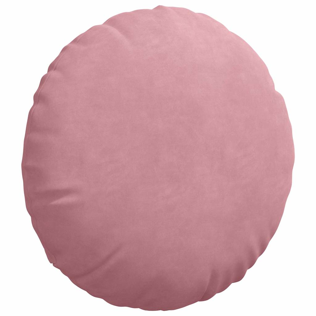 Cuscini per Seduta 2 pcs Rosa Ø 40 x 13 cm Velluto