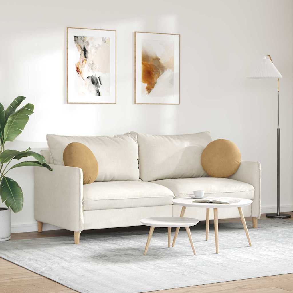 Cuscini per Seduta 2 pcs Marrone Ø 40 x 13 cm Velluto
