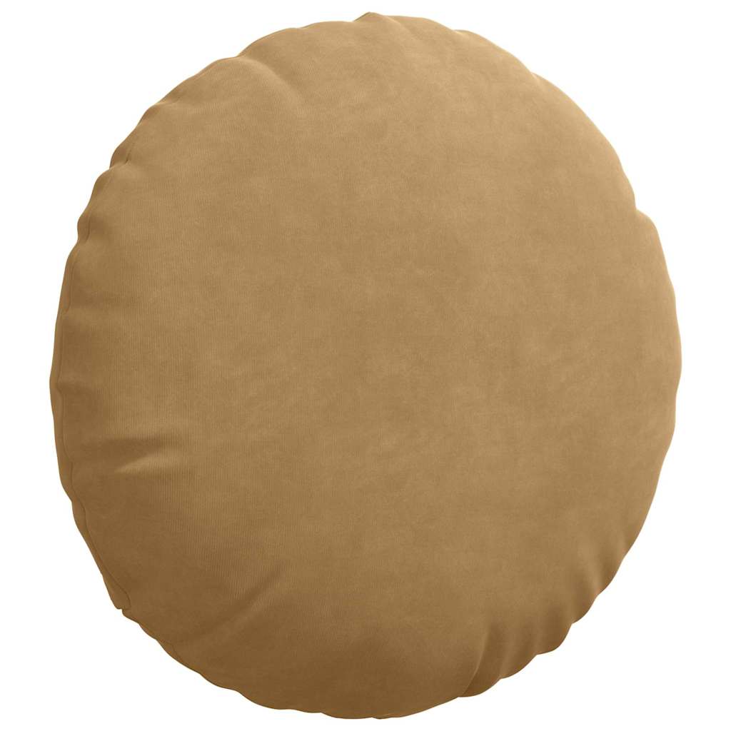 Cuscini per Seduta 2 pcs Marrone Ø 40 x 13 cm Velluto