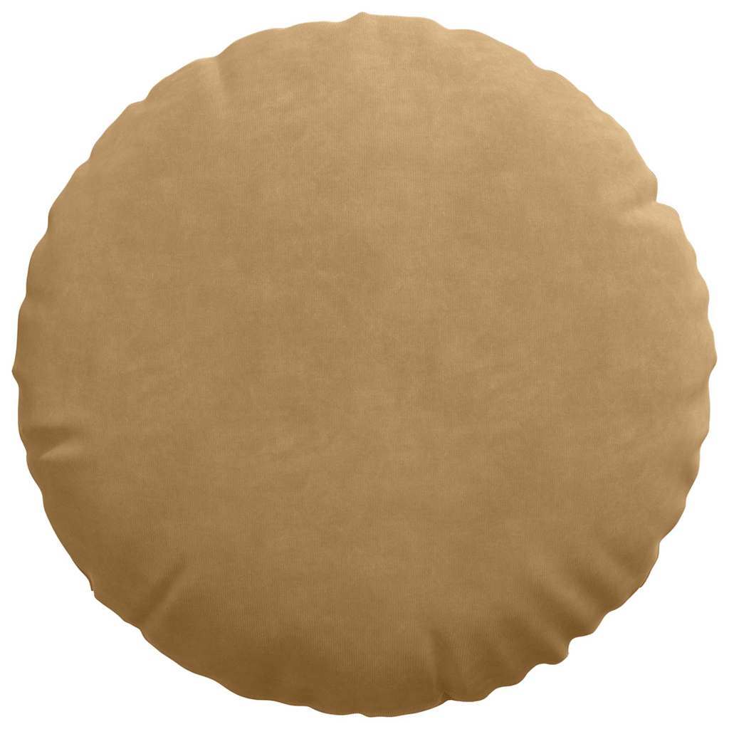 Cuscini per Seduta 2 pcs Marrone Ø 40 x 13 cm Velluto