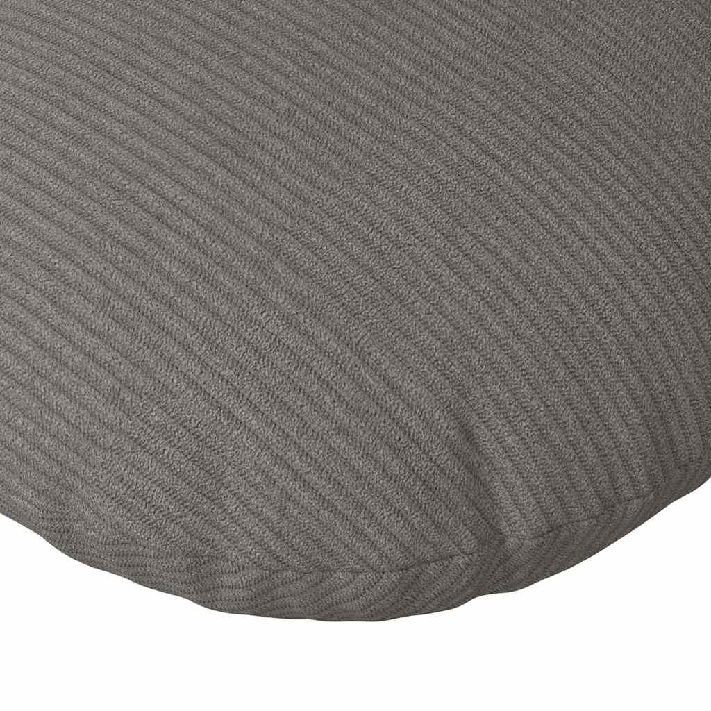 Cuscini per Seduta 2 pz Tessuto in Cords Grigio chiaro Ø 40 cm