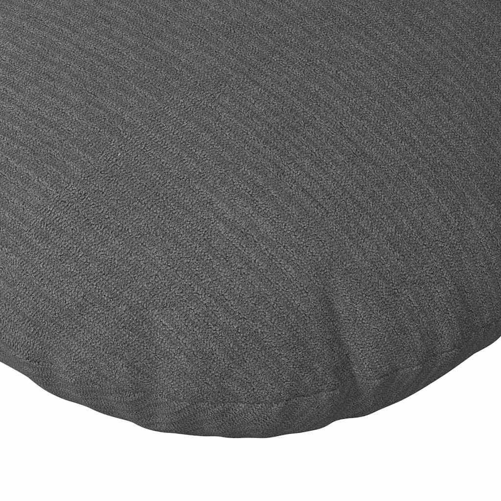 Cuscini per Seduta 2 pz Tessuto in Cords Grigio scuro Ø 40 cm