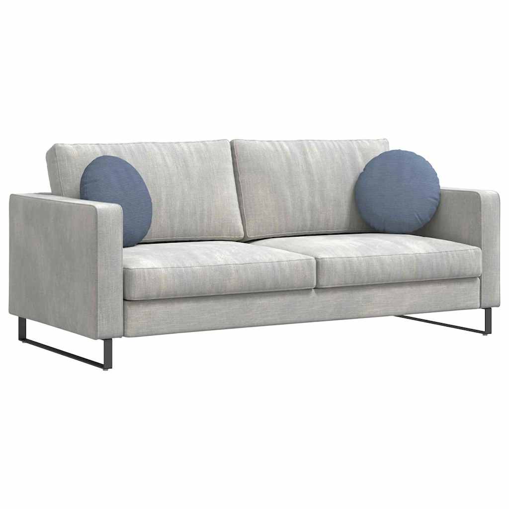 Cuscini per Seduta 2 pz Tessuto in Cords Blu Ø 40 cm