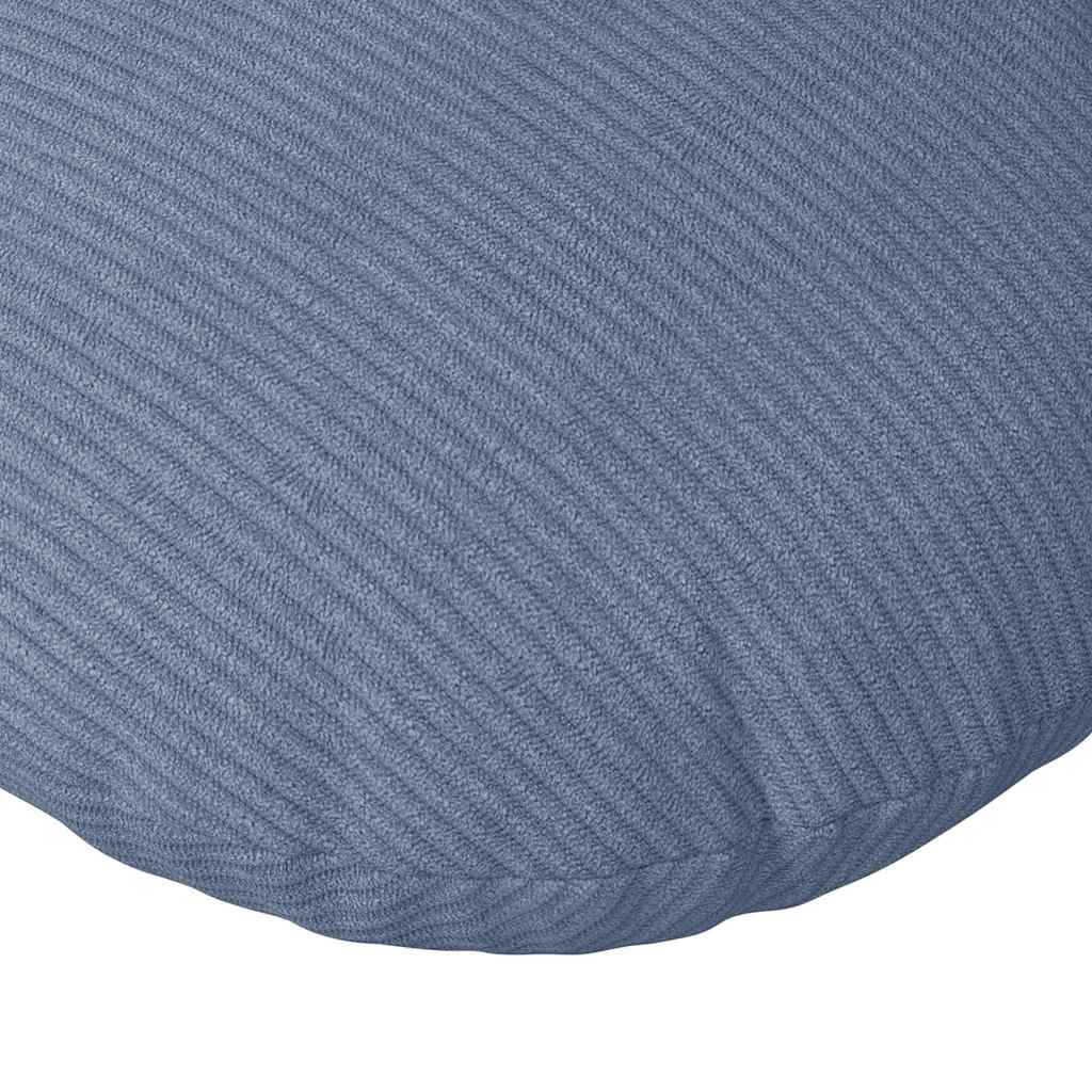 Cuscini per Seduta 2 pz Tessuto in Cords Blu Ø 40 cm