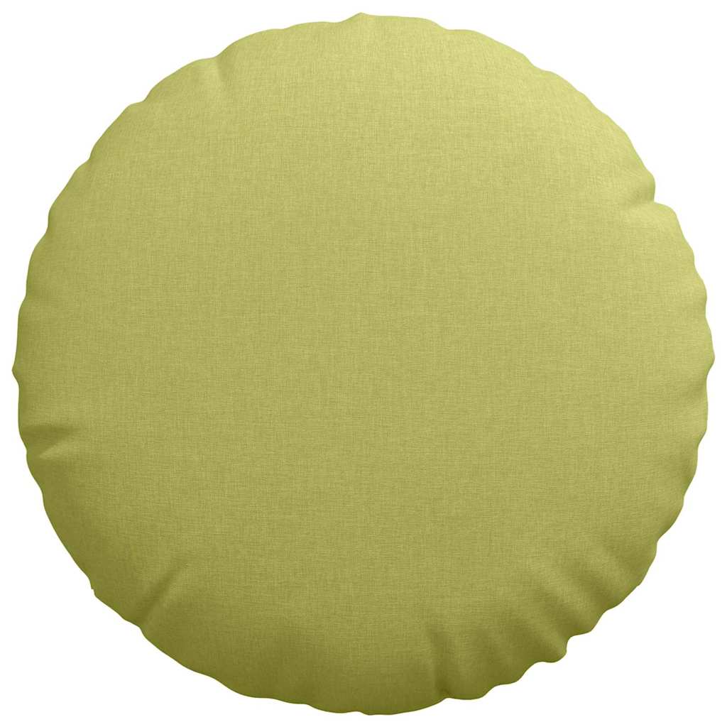 Cuscini per Seduta 2 pz Tessuto Verde chiaro Ø50 x 19 cm
