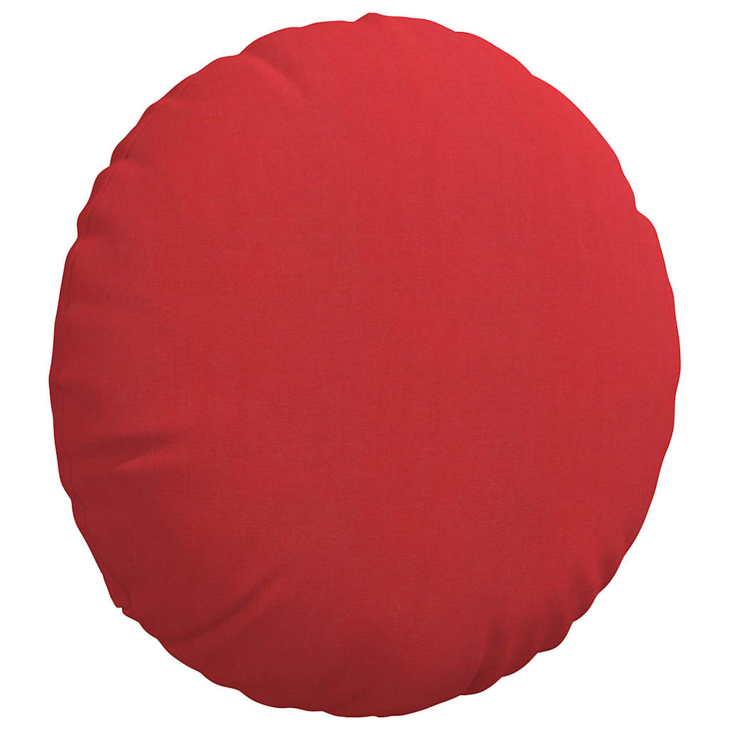 Cuscini per Seduta 2 pz Tessuto Rosso Ø50 x 19 cm