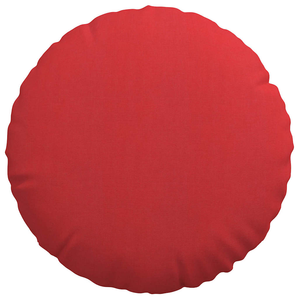 Cuscini per Seduta 2 pz Tessuto Rosso Ø50 x 19 cm