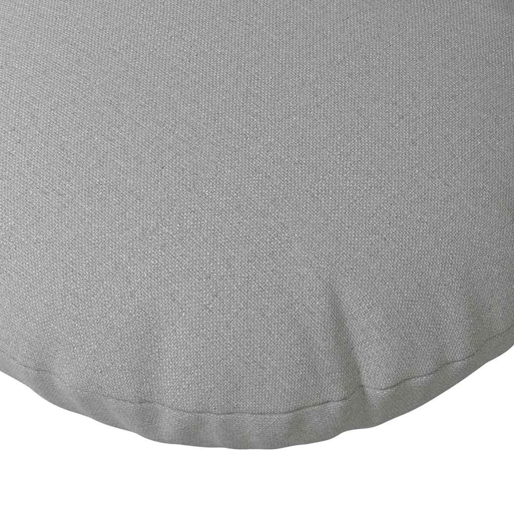Cuscini per Seduta 2 pz Tessuto Grigio Nuvola Ø50 x 19 cm