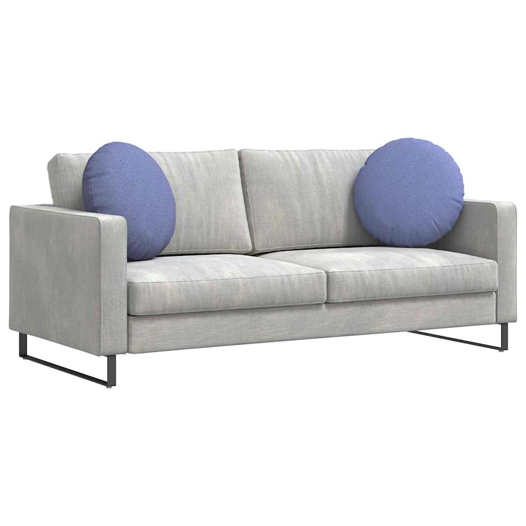 Cuscini per Seduta 2 pz Tessuto Blu jeans Ø50 x 19 cm